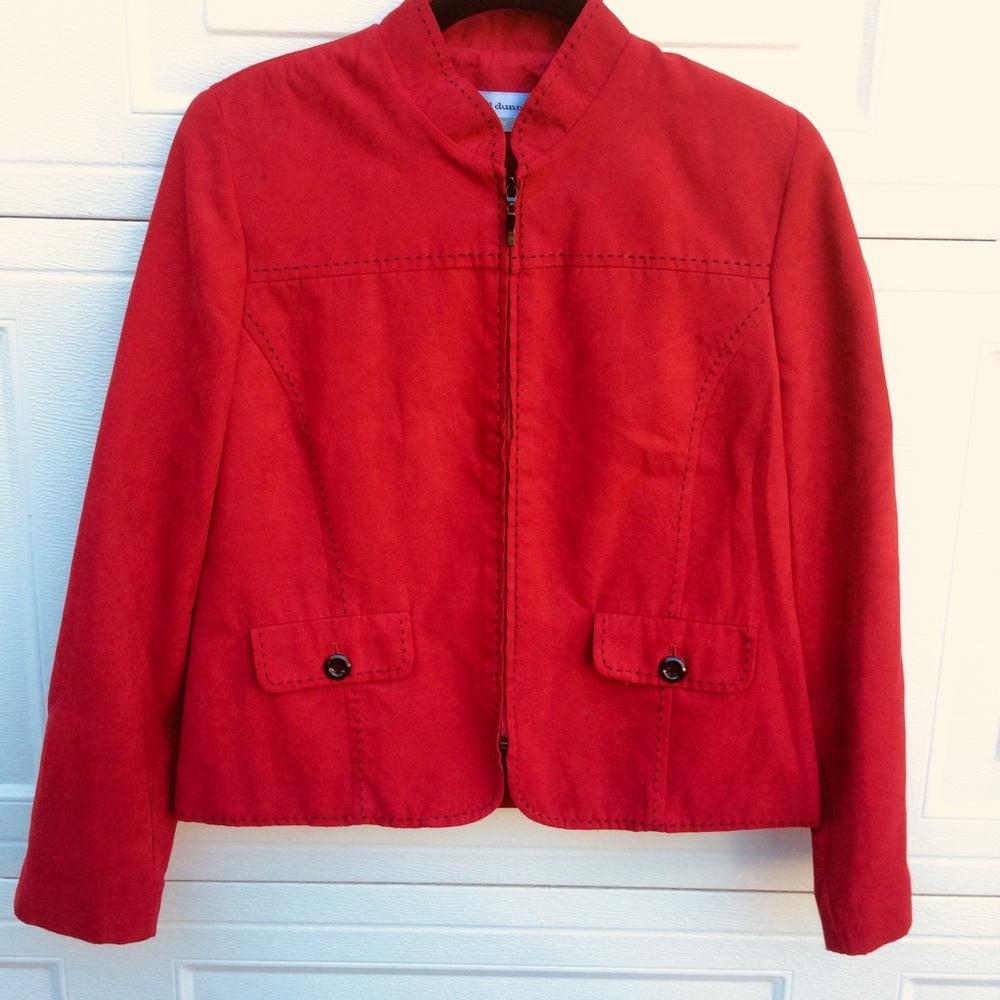 Alfred Dunner ultra suede jacket size 8P - Picture 1 of 6